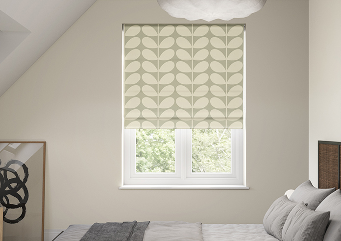 Orla Kiely Jumbo Solid Stem, Pebble - Twist&Fit Roman Blind - Image 3